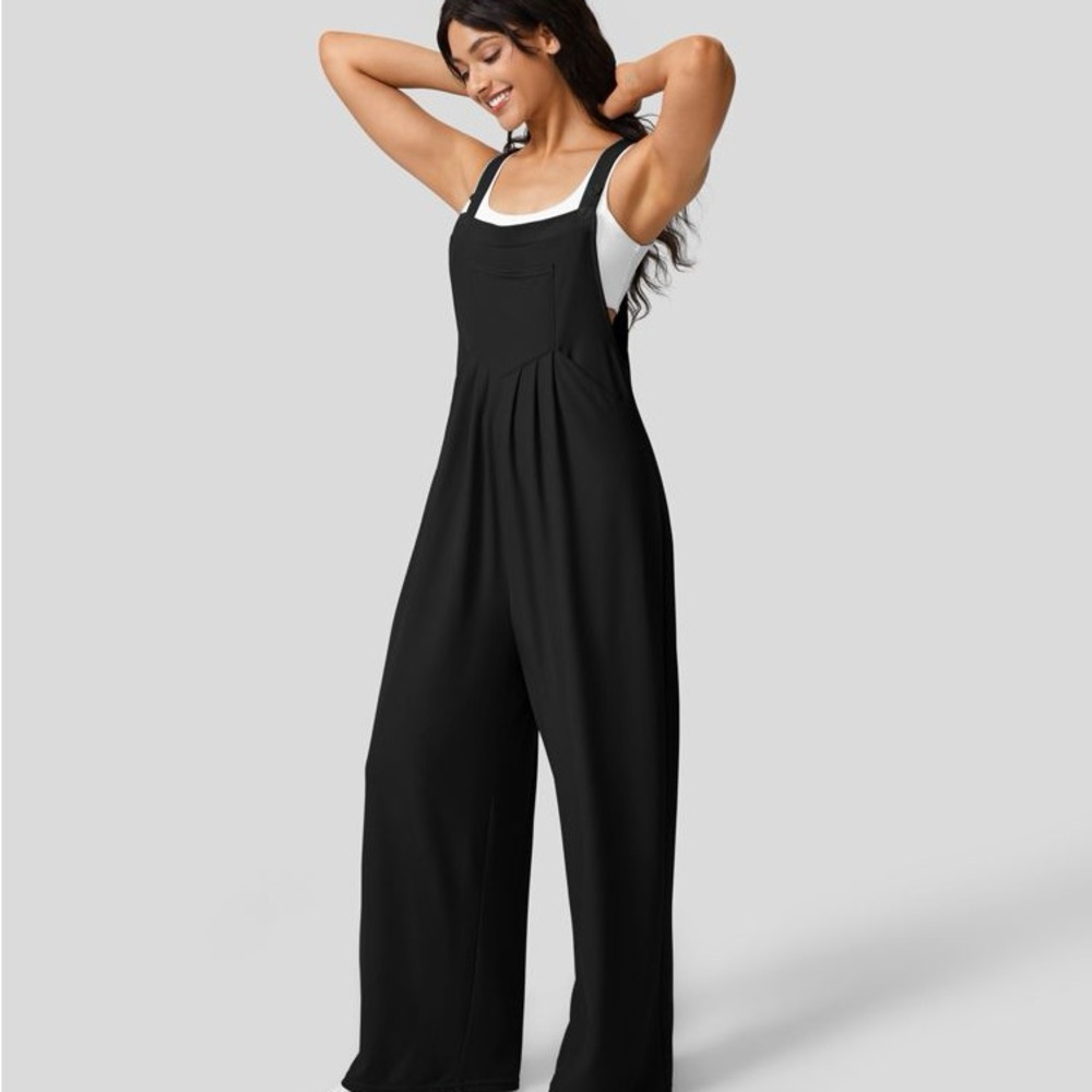 HALARA Black Wide-Leg Jumpsuit - Picture 3 of 6